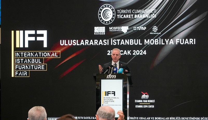 Bakan Bolat ve Vali Gül, Uluslararası İstanbul Mobilya Fuarı’nı Açtı